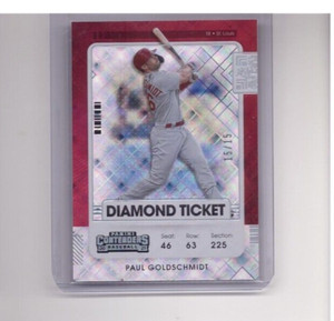 PAUL GOLDSCHMIDT 2021 PANINI CONTENDERS BASEBALL DIAMOND TICKET SP/15 #54 RARE
