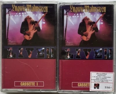 Yngwie Malmsteen Live!! Original Thai Edition Double Cassette Seal - Image 1 of 2