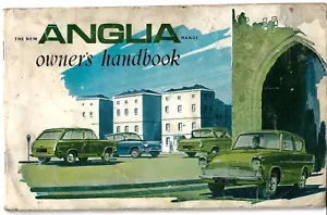 Ford Anglia 105E 1959-68 UK Market Owner's Handbook Saloon Estate Super FAIR - Picture 1 of 2