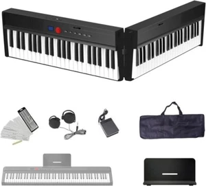 Longeye Foldable Piano Keyboard 88 Key Folding Piano Portable Electric Keyboard - Picture 1 of 11