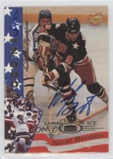 1995 Signature Rookies Miracle on Ice 1980 Signatures /2000 Neal Broten #4 Auto