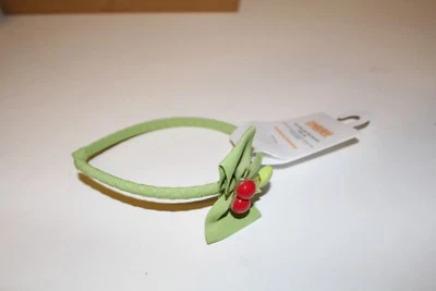 Linda diadema verde Gymboree cereza niñas lazo rojo nueva con etiquetas nueva Foto 1 de 2