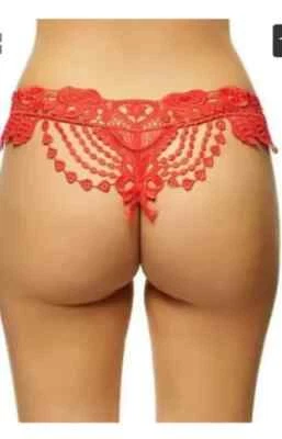 Tanga Ann Summers Fiana roja sin entrepierna mediana 12 14  Foto 1 de 3