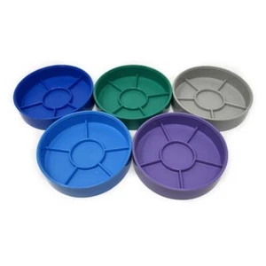Stackable Trays 5 Storage Divider Trays Small Parts Watch Parts Dust Cover Lid - Picture 1 of 2