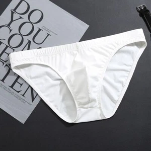 Mens Low Rise Swimming Briefs Bikini Triangle Pouch Underwear Swimwear Beachwear - Picture 1 of 5