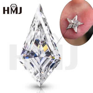 Kite Brilliant Cut White D Loose Moissanite Stone Gemstone VVS1 GRA Certificate - Picture 1 of 11