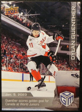 2022-23 22/23 Upper Deck Game Dated Moments Team Canada #4 Dylan Guenther