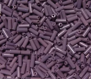 10x4mm Aubergine Wampum Glasperlen Tschechoslowakisch 500 Gramm einheimisches Handwerk - Bild 1 von 1
