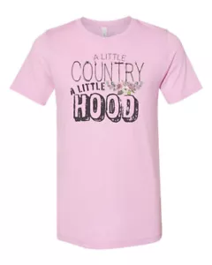 Farm Girl T-Shirt, A Little Country A Little Hood, Damen TEE, Unisex T - Bild 1 von 13