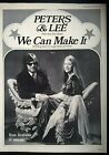 PETERS & LEE We Can Make It ORIGINAL 1973PHILLIPS PROMOTIONAL ADVERT POSTER