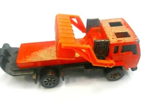 Vintage 1991 Hot Wheels Orange Recycling Refuse Truck / Loose DAMAGED - Picture 1 of 10
