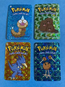 From 2000 – 4 Pokemon Prism Cards – Weedle / Dugtrio / Golduck / Doduo - NM - Picture 1 of 2