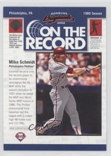 2002 Donruss Originals On the Record /800 Mike Schmidt #OR-15 HOF