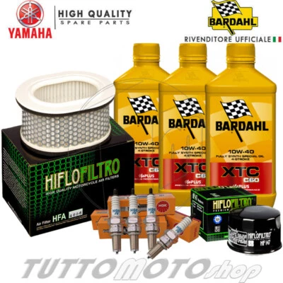 BARDAHL - HIFLO - NGK Tagliando YAMAHA FZS 600 Fazer 1998-2003 / Kit Olio Bardahl XTC Filtri Candele