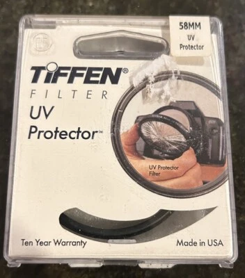 Tiffen UV 58mm Filter  UV Protector Protection Made in USA - Image 1 of 4