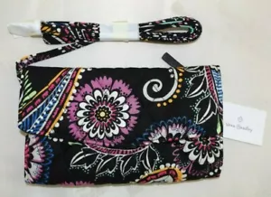 VERA BRADLEY - Strap Wallet - Bandana Swirl - Black & Multicolor - Exact One NWT - Picture 1 of 3