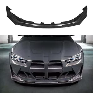 BMW M3 M4 V Style Carbon Fiber Front Lip Set - Spoiler - G82 G80 - Free Shipping - Picture 1 of 4
