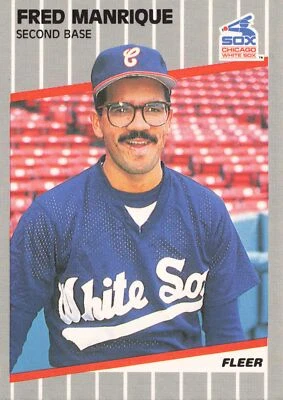 Fred Manrique 1989 Fleer #503 Chicago White Sox - Image 1 of 2