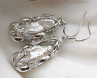 12x26mm Natural Baroque Biwa Freshwater Pearl Dangle Silver Hook Earrings