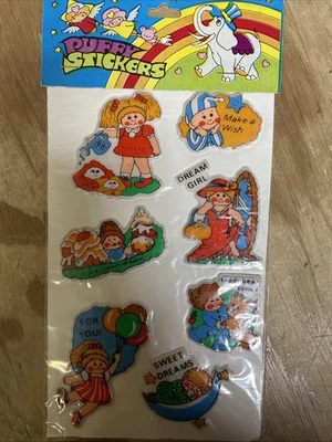 1983 The Cabbage Patch Kids Sealed Style 6 Puffy Stickers - Image 1 of 3