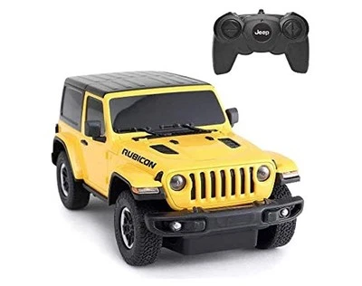 Jeep Wrangler JL 124 RC Spielzeugauto ferngesteuertes Auto gelb für Kinder Mä... - Bild 1 von 4