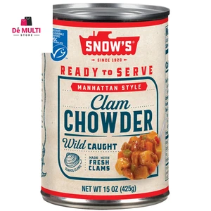 Snow's Manhattan Clam Chowder, 15 oz Can - 11g Protein per Serving Ready - Picture 1 of 7