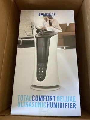 Homedics Total Comfort Deluxe 1.38 Gal Top-Fill Ultrasonic Humidifier NIB White - Image 1 of 4