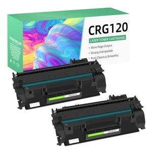 2PK Toner Cartridges for Canon 120 CRG120 Work w/ D1170 D1180 D1320 D1350 D1370 - Picture 1 of 12