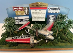 Amelia Earhart Lockheed 10 Model Diorama "The Last Landing" Fantasy Creation  - Bild 1 von 9