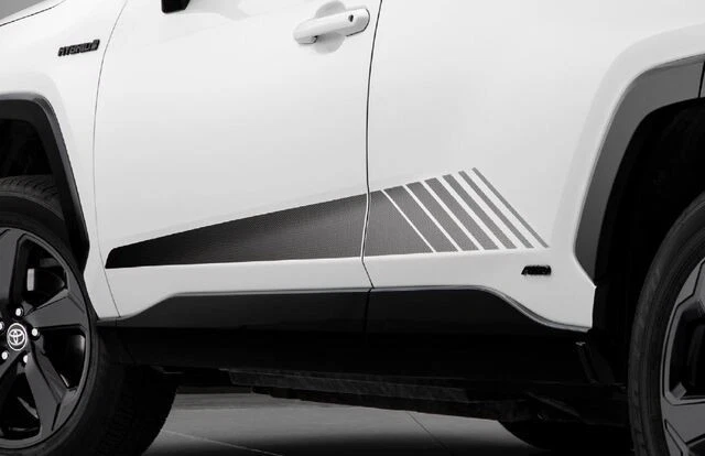 Gráficos exteriores originales Toyota Rav4 carrocería inferior negra PT747-42211-02 Foto 1 de 1