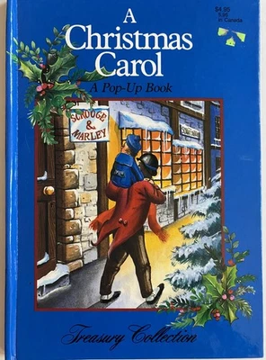 Vintage Christmas Carol Charles Dickens Childrens Book Pop-Up 1989 Foto 1 de 3
