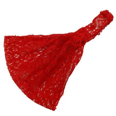 Diadema deportiva ancha de encaje para yoga diadema elástica banda elástica turbante Foto 1 de 4