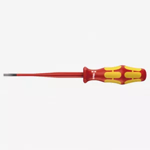 Wera 006440 Kraftform Plus VDE Slotted Slim Screwdriver, 3.5 x 100mm - Picture 1 of 1