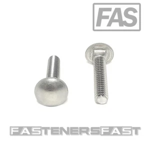 (30)1/4-20x1 1/4 Carriage Bolts Stainless Steel 18-8 (30 PCS) Fast Free Shipping - Picture 1 of 4