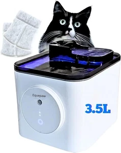 Cordless Cat Water Fountain –3.5L Wireless Automatic Pet Water Dispenser for Cat - Foto 1 di 9