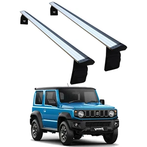 Suzuki Jimny 3 Roof Rack Bars For Vehicles With Rain gutters Silver Color - Bild 1 von 8