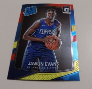 2017-18 PANINI DONRUSS OPTIC BASKETBALL RATED ROOKIE #162 JAWUN EVANS - CLIPPERS