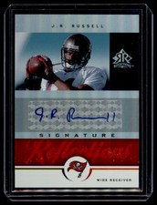 2005 Upper Deck Reflections Signature Red J.R. Russell Auto Tampa Bay Buccaneers