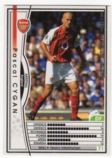 CARD WCCF EUROPEAN CLUB 2004/05 PANINI NEW 5 ARSENAL PASCAL CYGAN figure