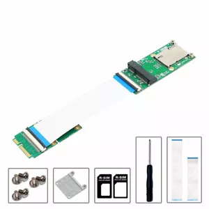 Mini PCI-E mSATA Flexible Extender cable With SIM card Slot - Picture 1 of 10