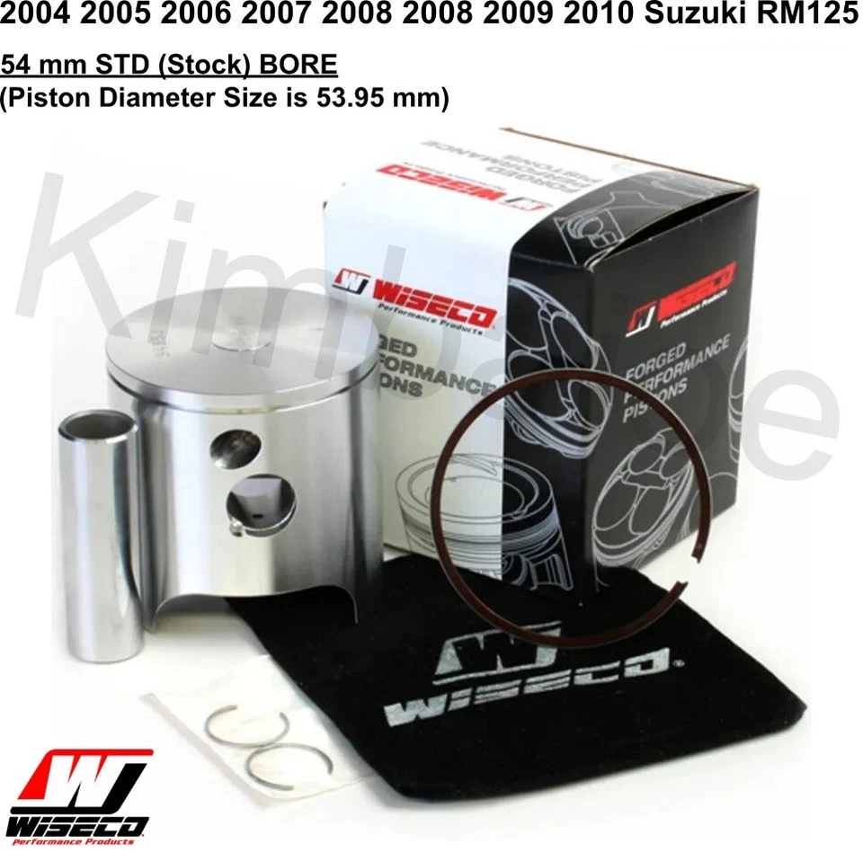 2004-2010 Suzuki RM 125 Wiseco 54 мм STD запас отверстие кованый Pro-Lite поршень набор - Изображение 1 из 1