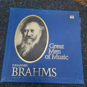 Time Lifes Great Men Of Music Series Johannes Brahms Vinyl Record 4 LP Box Set - Picture 1 of 11