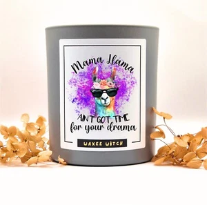 Mother’s Day Candle Gift Mother's Day Funny Gift 'Llama Mama' Birthday Christmas - Picture 1 of 4