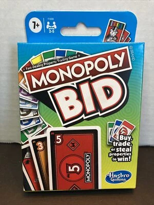 Juego de cartas Monopoly Bid NUEVO Hasbro 110 cartas Foto 1 de 2
