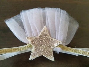 Pottery Barn Kids Pink tulle Fairy Headband Only for Costume Halloween  - Picture 1 of 3