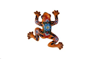 Frog Ceramic Talavera Outdoor Figurine Decoration Home Patio Garden Decor - Picture 1 of 1