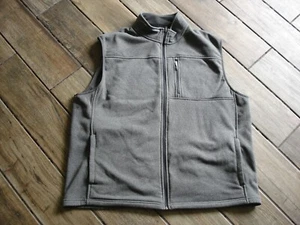 Izod gray fleece vest spectator golf men's XXL (2XL) full zip - Picture 1 of 5