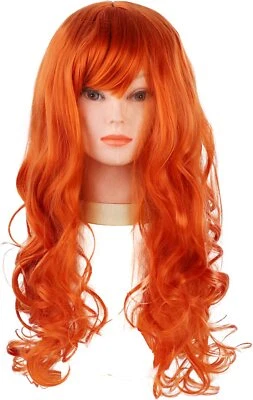Peluca sintética Daphne Peluca Disfraz para Mujer Naranja Foto 1 de 4