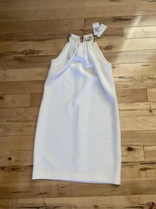 Michael Kors Damenkleid weiß Größe 2 Einzelhandel 175 $: brandneu mit Etikett - Bild 1 von 6