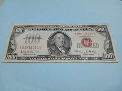 1966 100 dollar bill red seal - Image 1 of 4